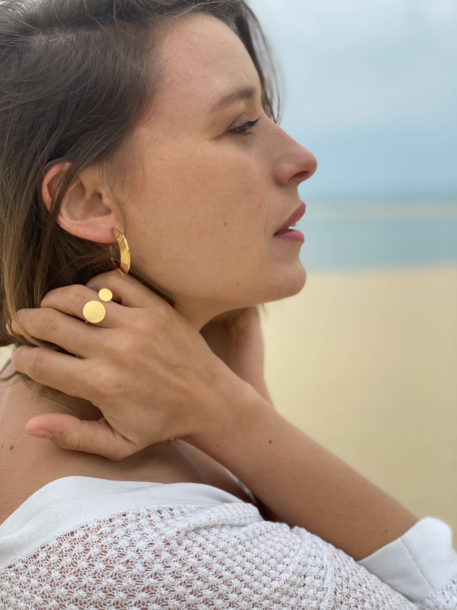 Boucles d'oreilles Lune