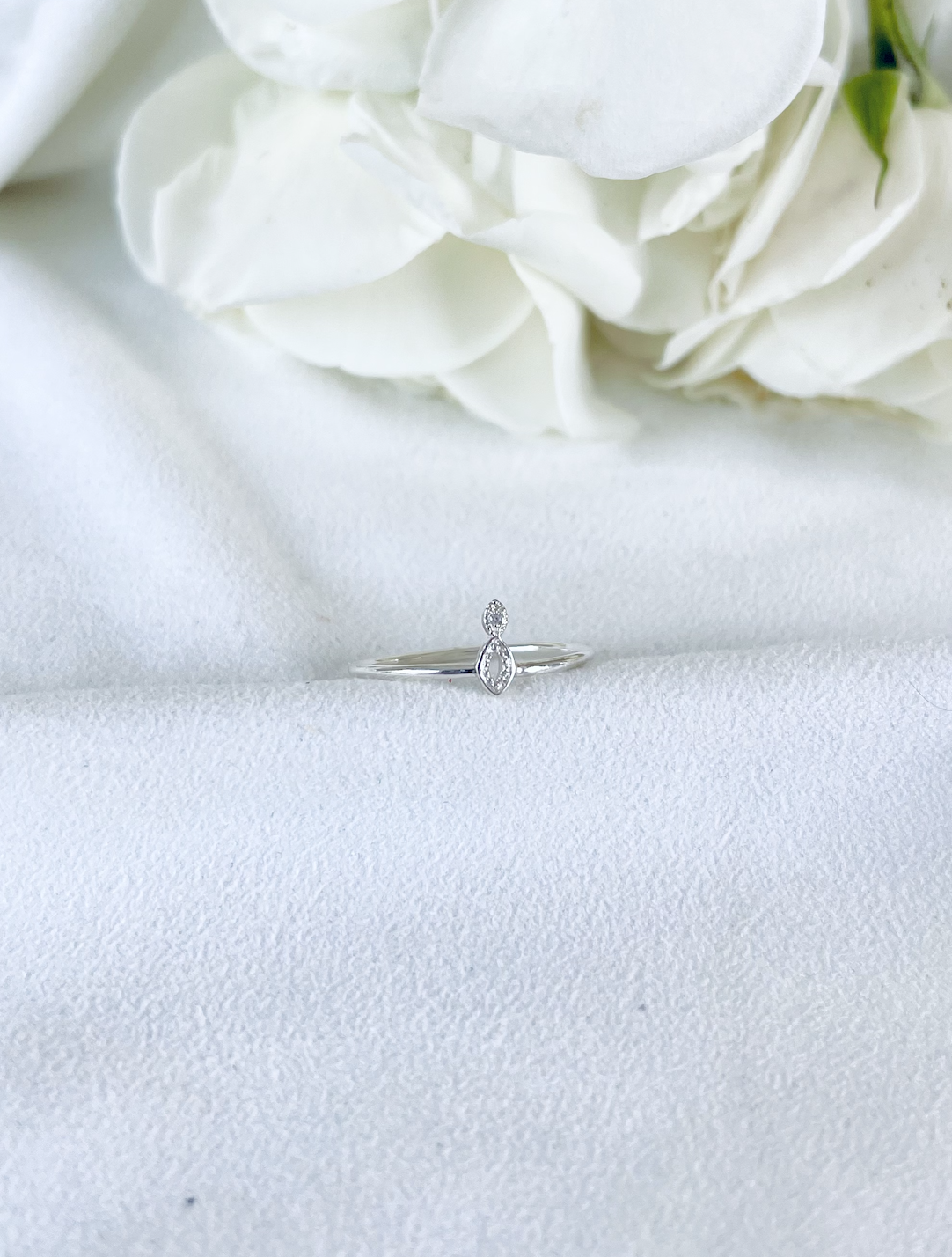 bague goutte or diamant