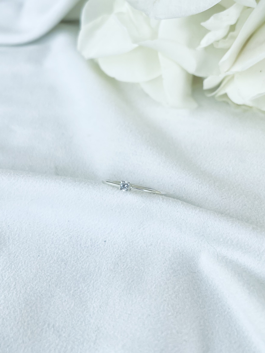 bague or diamant rond