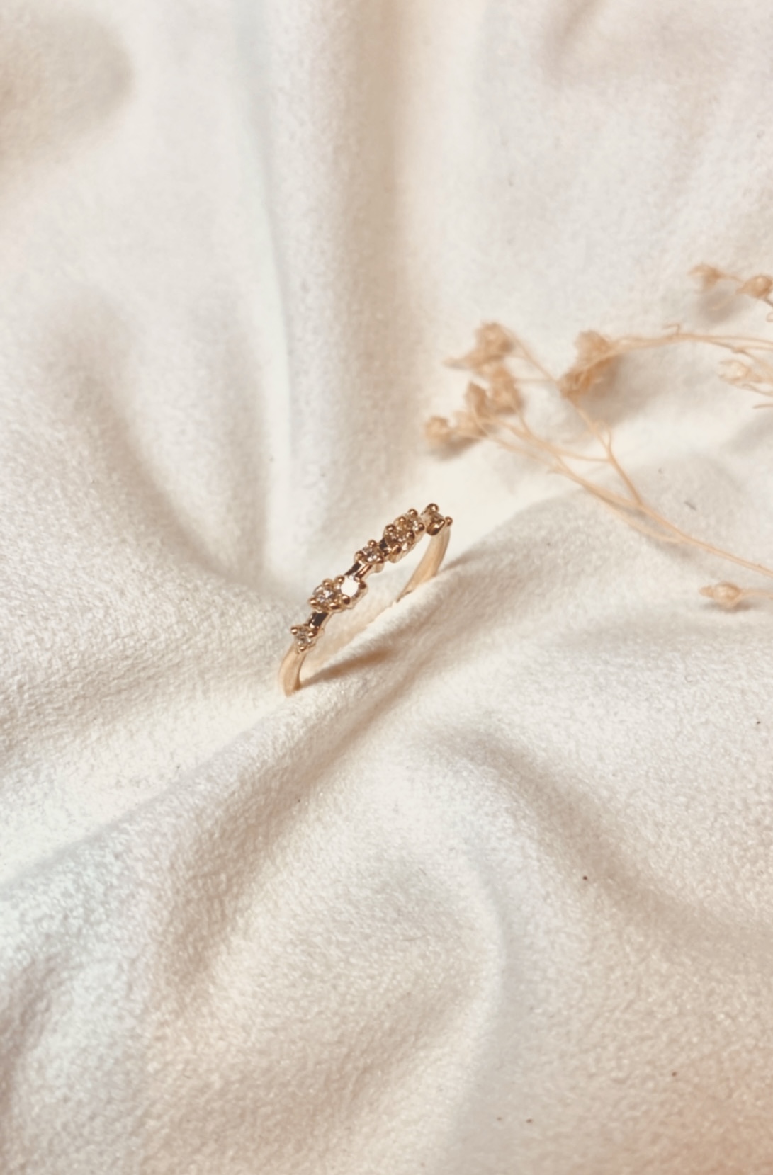 bague fine or diamants